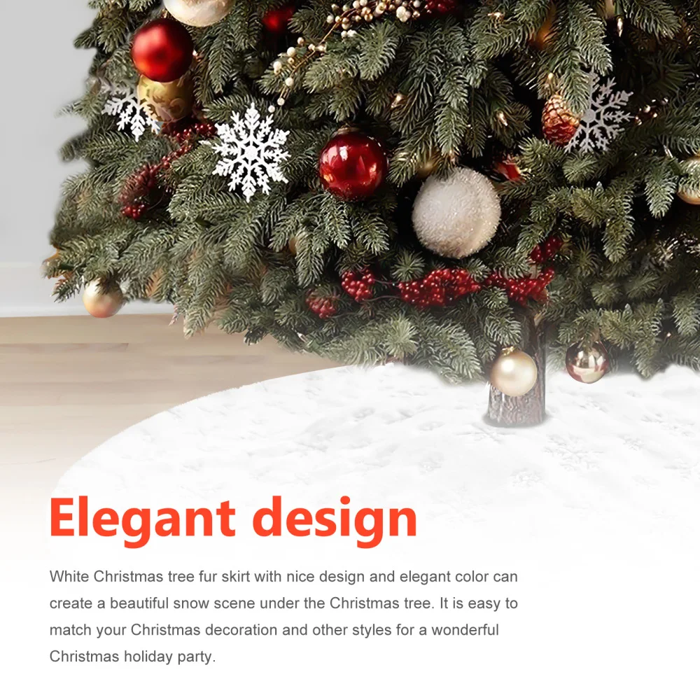 5 Styles Cute Fabric Christmas Tree Skirts Xmas Decoration Ornaments 90cm