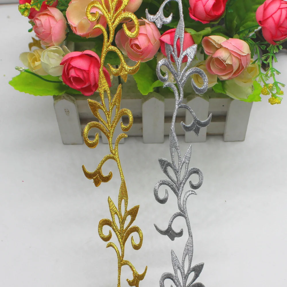 Кружевные костюмы с железной золотистой вышивкой кружевная отделка плетеная