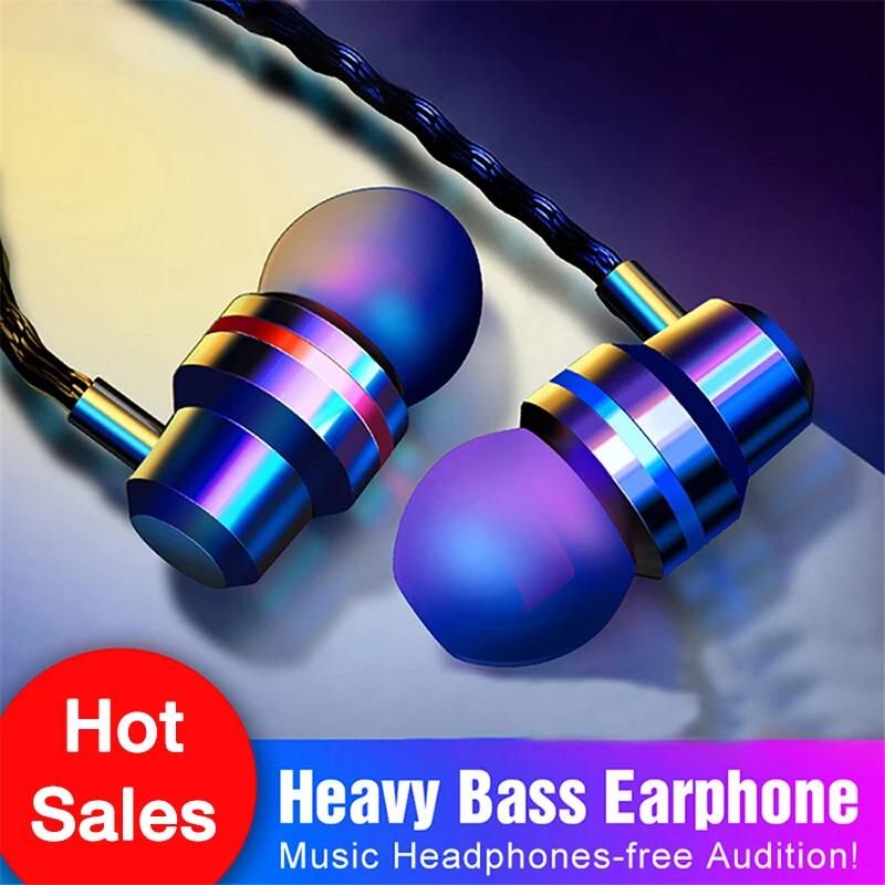 EARDECO móvil auriculares con cable Bass en la oreja auricular de teléfono estéreo audífonos auriculares con micrófono auriculares deportivos
