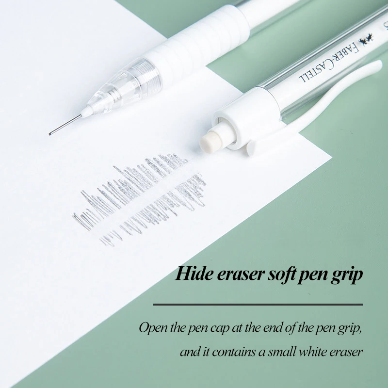 Faber-Castell Don't Need Press 0.5mm 2B/HB Automatic Mechanical PencilDrawing Design Painting School Office Stationery Supplies 5