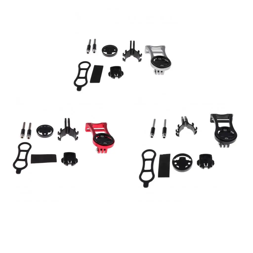 1 Set Aluminum Alloy Cycling Bike Computer GPS Extension Mount for Garmin Edge/Cateye/Bryton