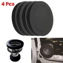

4pcs Universal Car Speaker Ring Sound Insulation Accessories Auto Audio Enhancer System Soundproof Bass Door Trim Self Adhesive