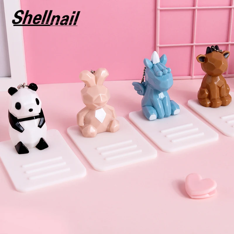 SHELLNAIL Милые 3D Мультяшные животные подставки для мобильных телефонов iPhone ленивые
