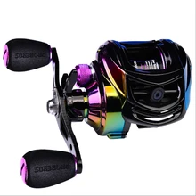 Metal Colorful Water Drop Fishing Reel 9+1BB Lightweight Max Drag 10Kg Electroplating Fishing Reel Fishing Accessories Free Ship