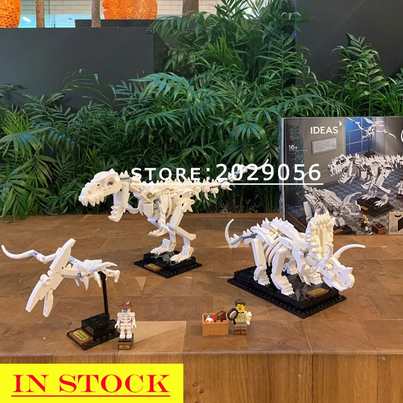 

In Stock Jurassiced World Dinosaur Fossils 21320 3026 Building Blocks 910Pcs Tyrannosaurused Jonathan Brunn Design Ideas Museum