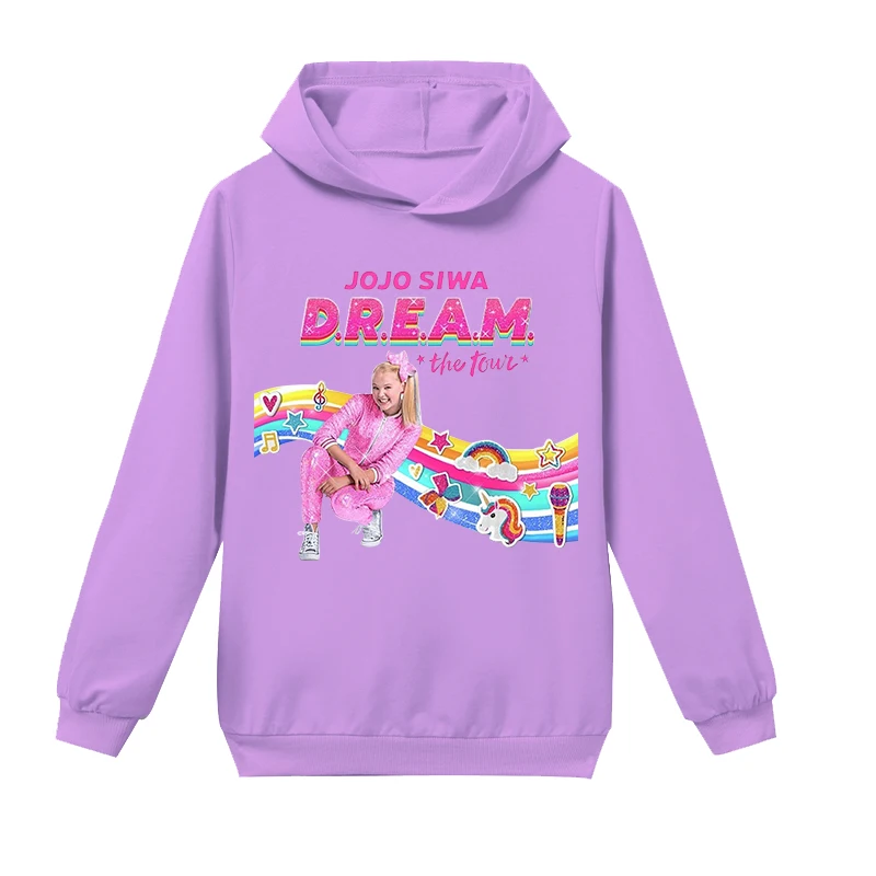 Новые детские толстовки с капюшоном JOJO Siwa одежда для девочек свитшоты героями