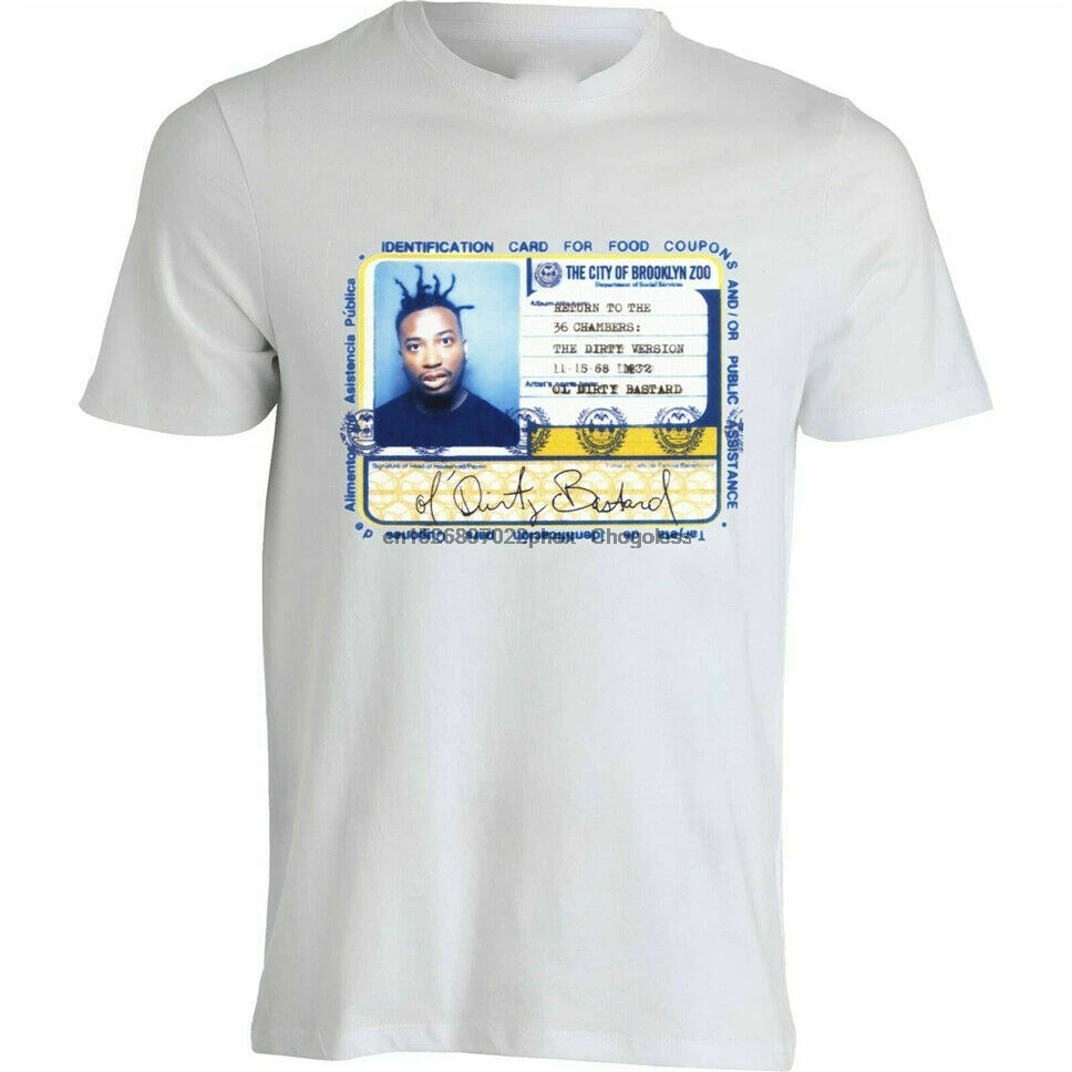Old Skool Rapper Odb Ol Dirty Bastard Food Stamp T-Shirt Vintage Men Gift Tee