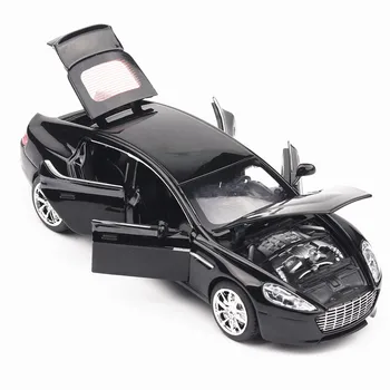 

1:32 Aston Martin Metal Alloy Car Model Diecast Scale Model With Pull Back Function/Music/Light/6 Openable Door Kids Present Toy