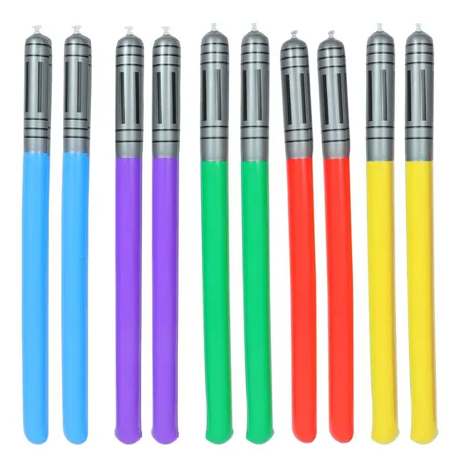 10pcs Inflatable Cosplay Light saber Inflatable Sword Toys boys for Star Fans Children War Game Birthdays Party Gifts 2