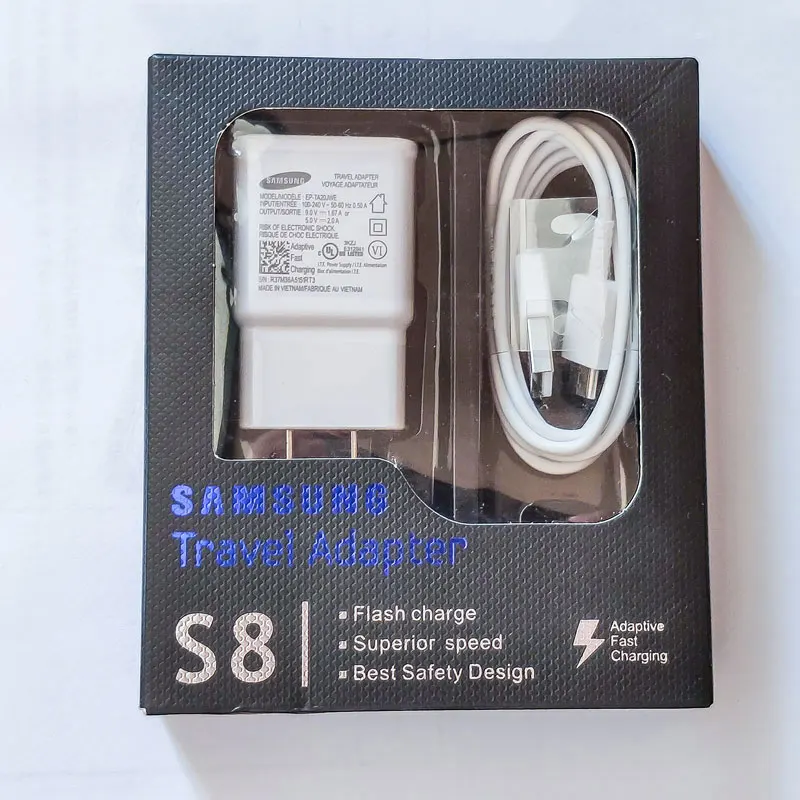 Быстрое зарядное устройство для samsung Galaxy адаптер для быстрой зарядки кабель типа C для Galaxy A30 A40 A50 A60 A70 S10 S8 S9 Plus note 8 9 - Тип штекера: EU Charger and Cable