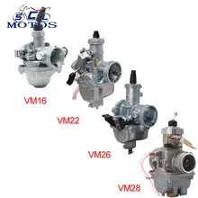Sclmotos-mikuni vm series vm16, 19mm, vm22, 26mm, vm26, 30mm, vm28, 32mm, carburador de carb para dirt bike crf klx atv quad
