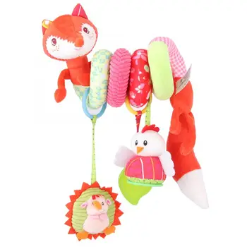 

Baby Rattles Toys for Children 0-12 Month Plush Rattle Bed Crib Spiral Hanging Toy Infant Newborn Pushchair Stroller Animal Gift
