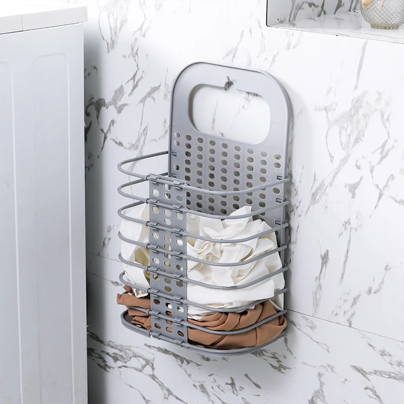 Бытовая корзина для хранения белья складная игрушечная одежды без отверстий