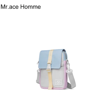 

Mah Blue And Gray Kawaii Shoulder Bag Women Mini Messenger Crossbody Bag Female Waterproof Cute Travel Mobil Phone Bag For Girl