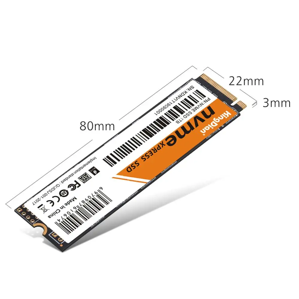 NVME SSD) KingDian 2280 M.2 NVME 128 256 512 1 ТБ 3D Nand Флэш-Накопитель SSD PCIE SSD для настольных компьютеров с тремя годами гарантии