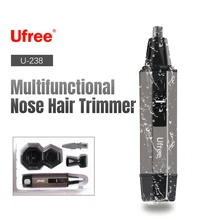 Электробритва для удаления волос в носу триммер портативный мужской бритвенный крокодильчик для волос триммер 2 в одном нож для волос сухой аккумулятор