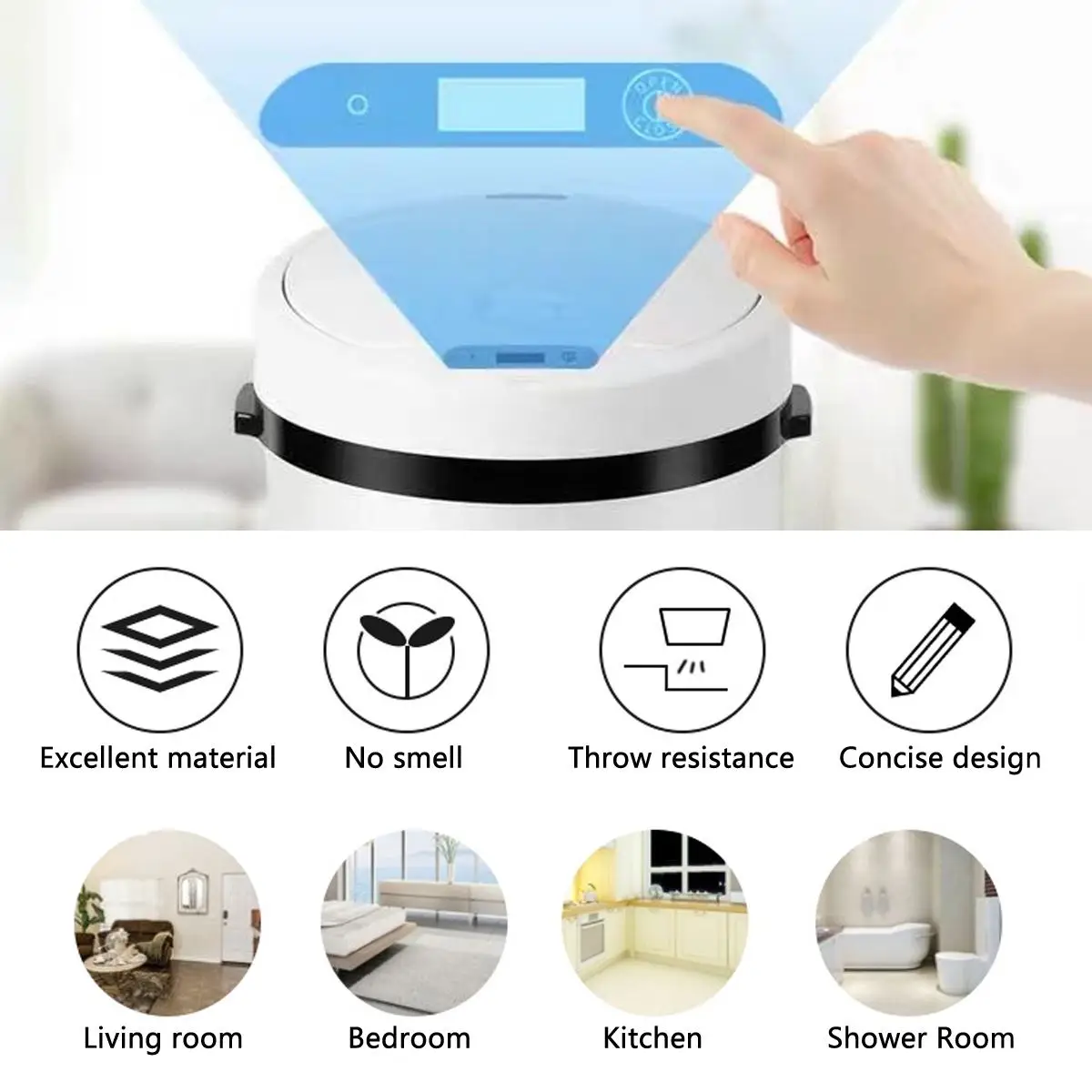 16l automático inteligente sensor de lixo lata
