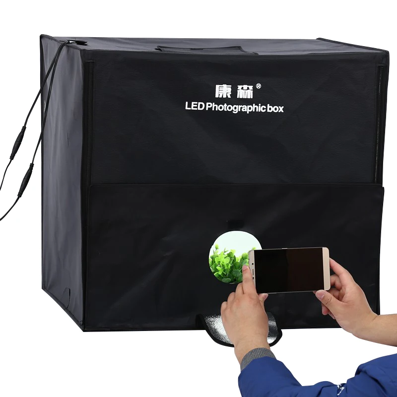 

Light box Folding Photo Studio Photography Box Portable Photo Tent 60cm*60cm 30w Light Box for Jewelry Clothes Shooting