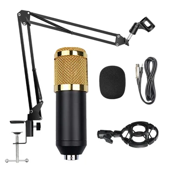 

Suspension Microphone Kit Table Mount Foldable Arm Live Stream Stand Professional Broadcasting Recording Adjustable Clamp Studio