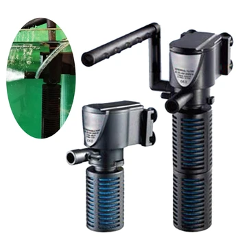 

Internal Aquarium Filter Turtle Tank Fish Tank Built-in Filter Pump with Filter Sponges Simple Operation Aquarium Accessories