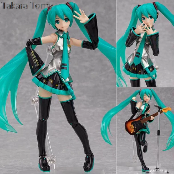 FIGMA 200 Hatsune Miku гитара версия аниме 15 см экшн-фигурки модели игрушки | Игрушки и