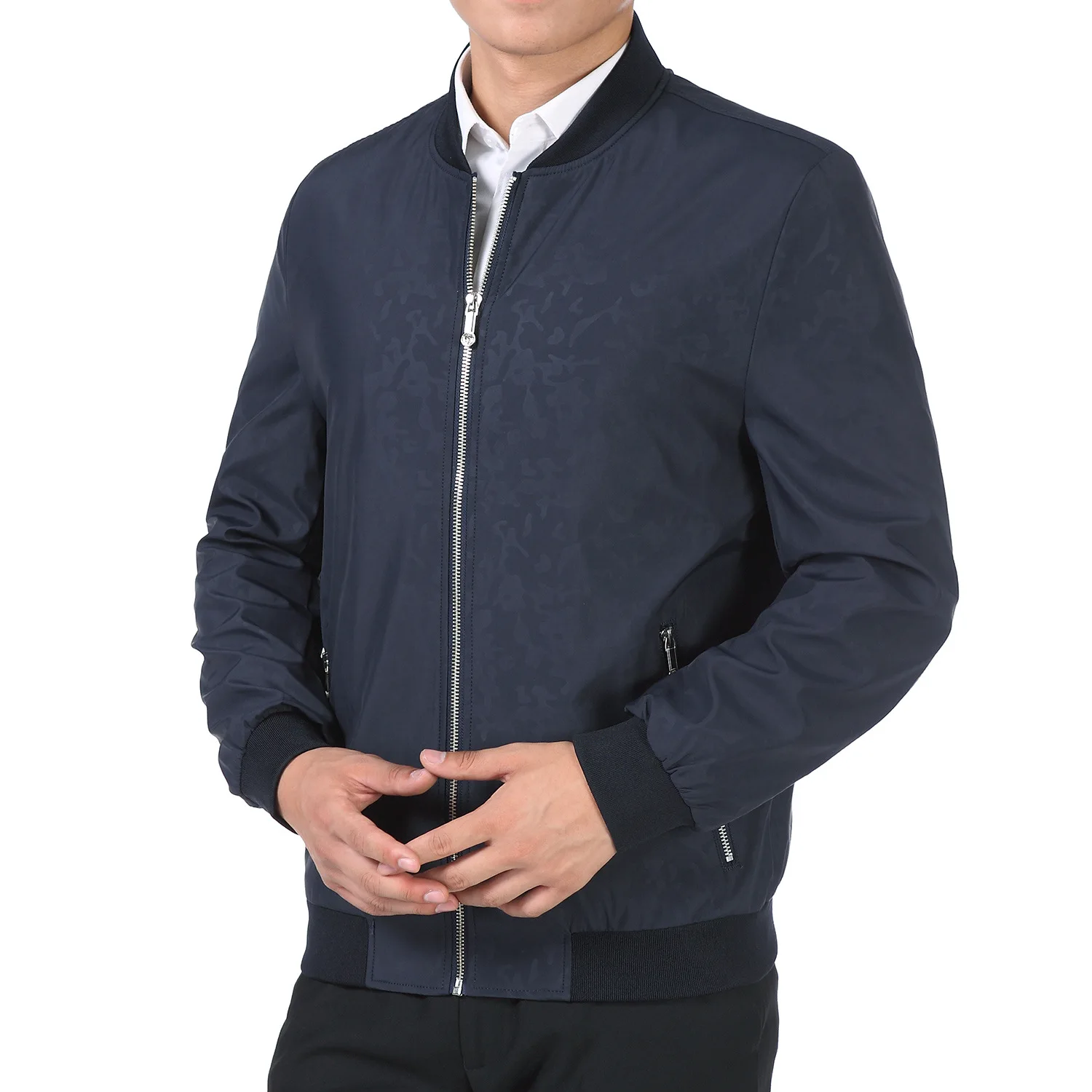 

Spring New Products Middle-aged Jacket for Men Men's Stand Collar Casual Jacket Daddy Clothes Coat