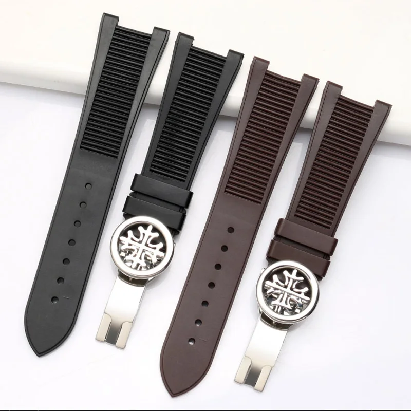 Shengmeirui для patek phillippe силиконовые резиновые часы с 25*13 мм насечкой 5711 5712 г мужские спортивные часы ремень