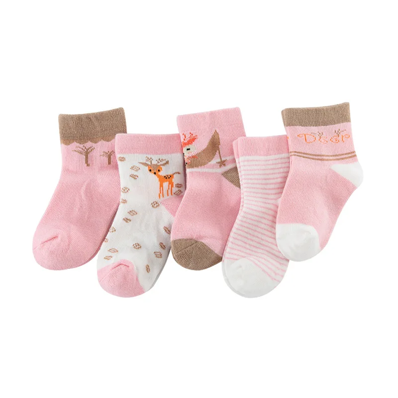 Г., зимние детские носки хлопковые носки для малышей Детские носки-тапочки, комплект для мальчиков и девочек - Цвет: 7
