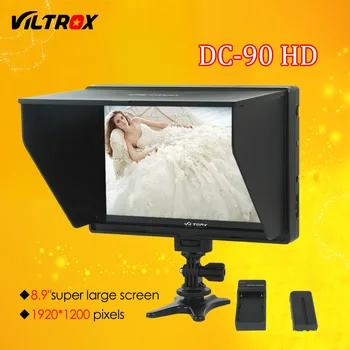 

Viltrox DC-90 HD 8.9'' Super Large Screen LCD HDMI AV Camera Video Monitor Display + Battery+ Charger for Canon Nikon DSLR BMPCC