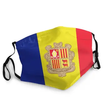 

Andorra Flag Men Women Reusable Mouth Face Mask Pattern Dust Mask Protection Mask Respirator Mouth Muffle