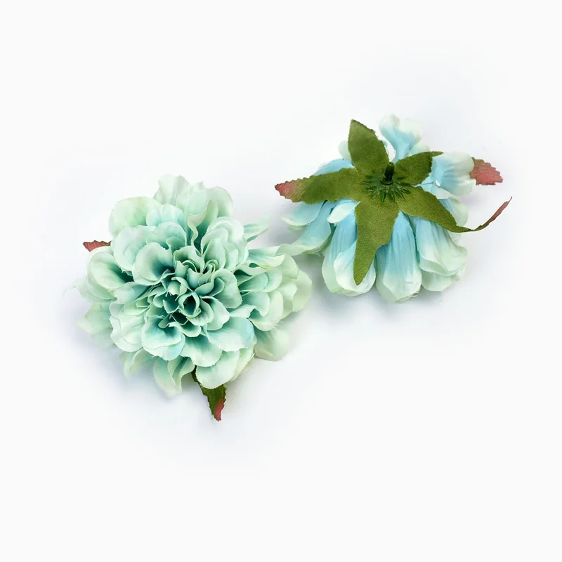 2 шт 10 см большой ручной искусственный шелк садовые цветы Свадебные украшения дома DIY вечерние венок Скрапбукинг искусственные поддельные цветы - Цвет: Tiffany Blue