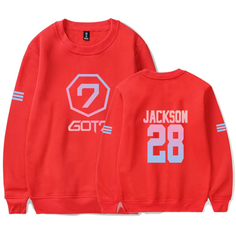 GOT7 Женская и мужская толстовка с капюшоном Harajuku Мужская/женская уличная Толстовка с длинным рукавом хип-хоп размера плюс одежда Прямая поставка