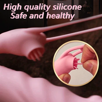 Heating Telescopic Vibrator with Tongue Licking 20+20 Speeds Vaginal Massager Clitoris Lick Stimulation Dildo Sex Toys for Women 6