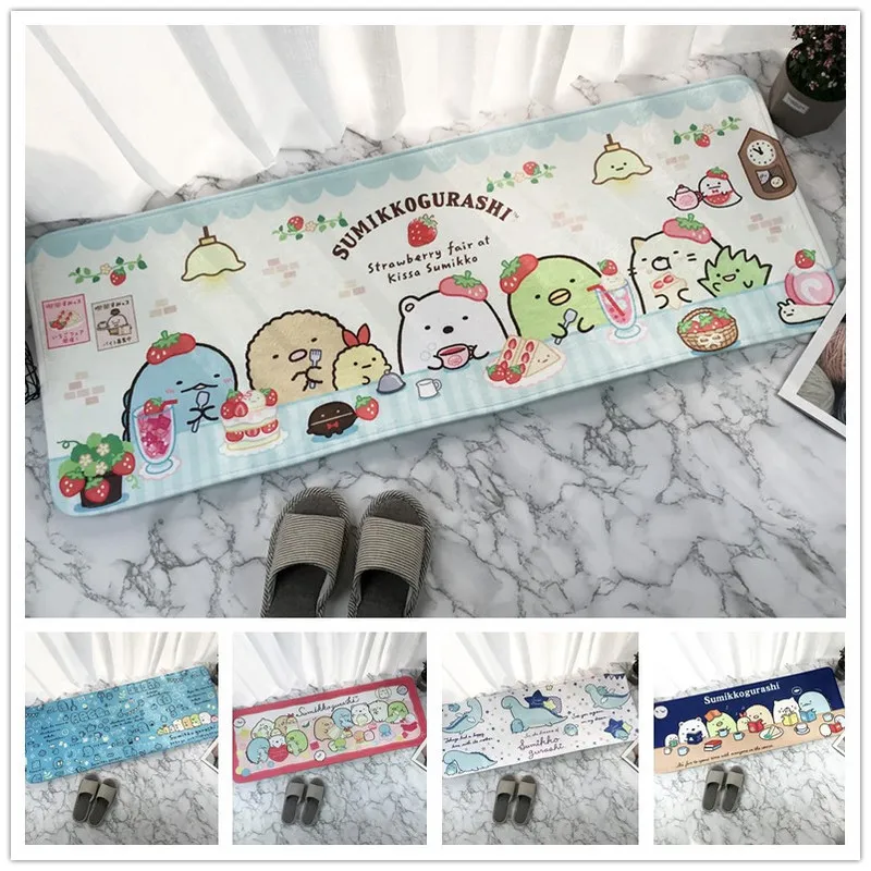 Плюшевый коврик Sumikko Gurashi нескользящий напольный для ванной спальни украшение