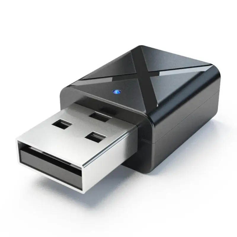 Портативный USB Интерфейс Bluetooth 5,0 приемный передатчик 2-в-1 для автомобиля и ТВ стерео аудио KN320 32x17x8,5 мм переключатель режимов работы, новинка