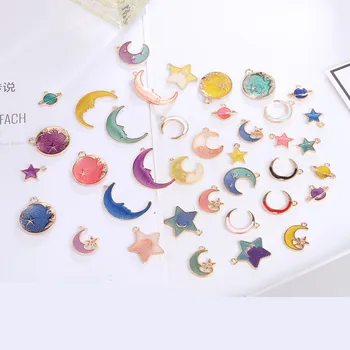 

10pcs Starry sky eardrop earpin eardrop accessories Handmade earrings findings making earstring pendant DIY earring materials