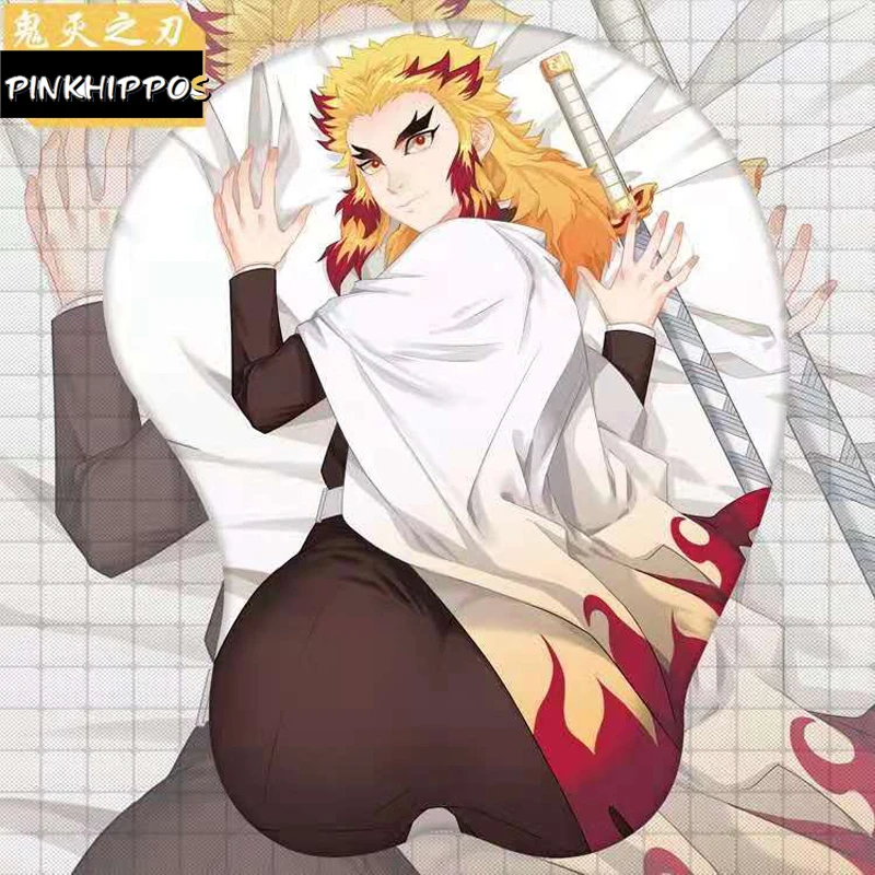 Оптовая продажа Противоскользящий коврик для мыши Rengoku Kyoujurou с силикагелевым
