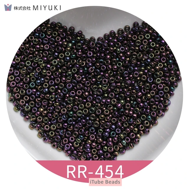 2mm Miyuki Round Beads 11/0 Metalic Gold Silver Bohochic Beaded Bling Beaded Jewelry 10g/Pipe About 1100pieces Garments Sewing RR454 Purple Black