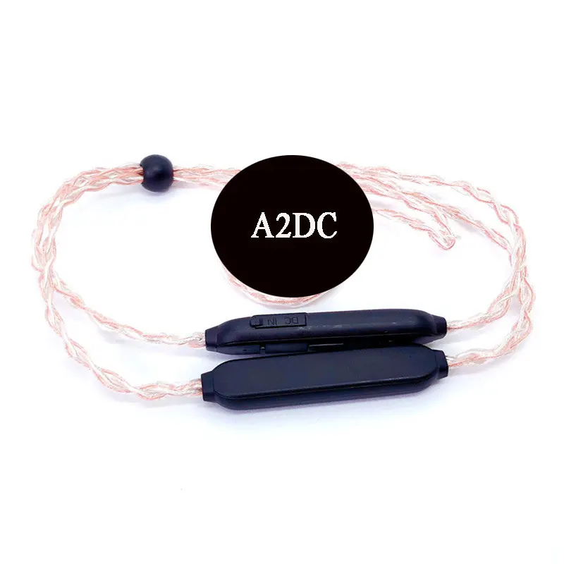 Обновление кабель для mmcx 0,78 мм 2pin SE215 SE535 IE80 A2DC QDC cableHandmade QCC3034 Bluetooth5.0 Поддержка APTX HD AAC - Цвет: Copper silver A2DC
