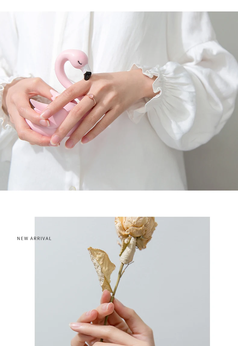 Modian Romantic Pink Opal Hearts Elegant Rose Gold Color Open Adjustale Rings for Women Fashion Fine Jewelry Valentine's Gift Modian Romantic Pink Opal Hearts Elegant Rose Gold Color Open Adjustale Rings for Women Fashion Fine Jewelry Valentine's Gift