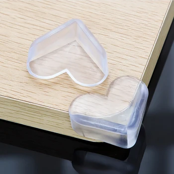 

JETTING 4pcs Child Baby Safety Silicone Protector Table Corner Edge Protection Cover Children Anticollision Edge & Corner Guards