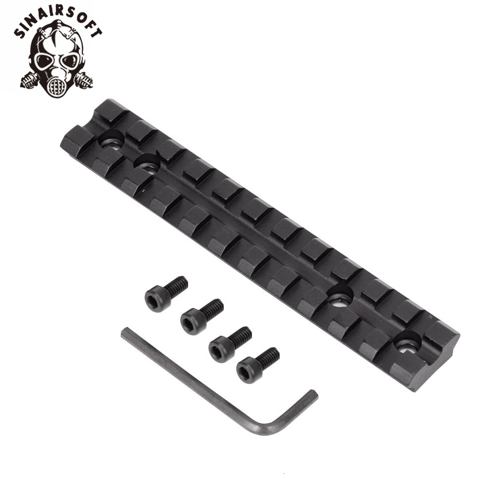 Scope Rail-Mount Ruger Low-Profile Picatinny Reflex Tactical Dot Red 11-Slot 1022 See-Through-Weaver