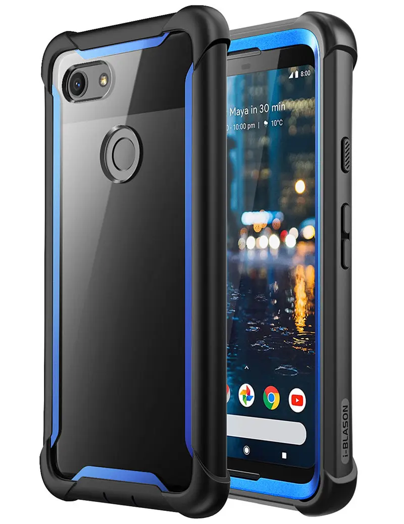 I-BLASON для Google Pixel 3 Чехол 5,5 дюймов серия Ares полный корпус Прочный Прозрачный Бампер чехол со встроенной защитной пленкой