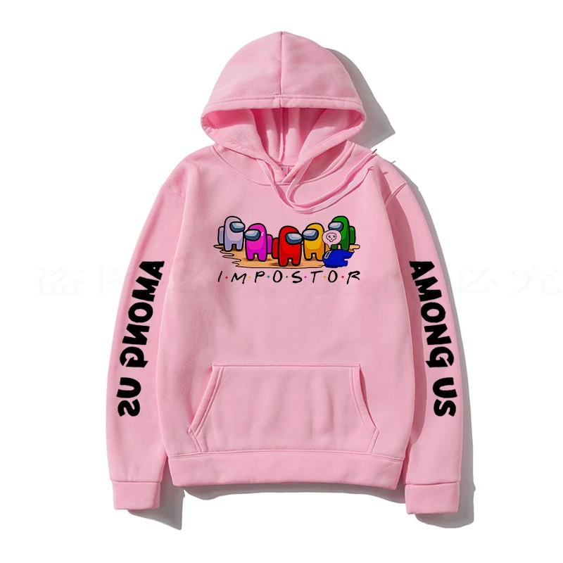 Among us hoodie pink Clearance