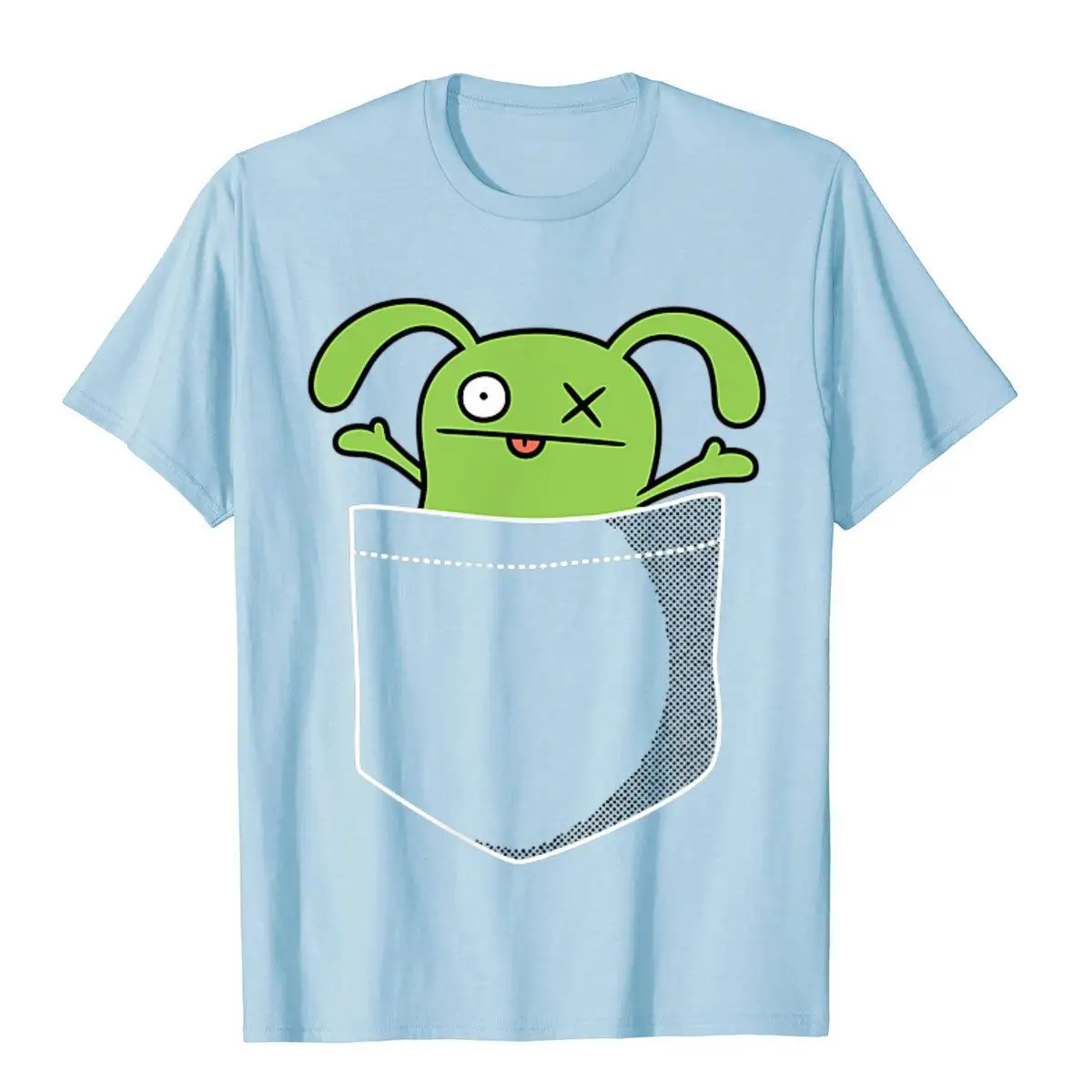 Pocket Ox T-Shirt Ugly Dolls Cute Tee Funny Men T Shirt Youthful Tops Tees Cotton Summer Christmas Clothing_voghion.com