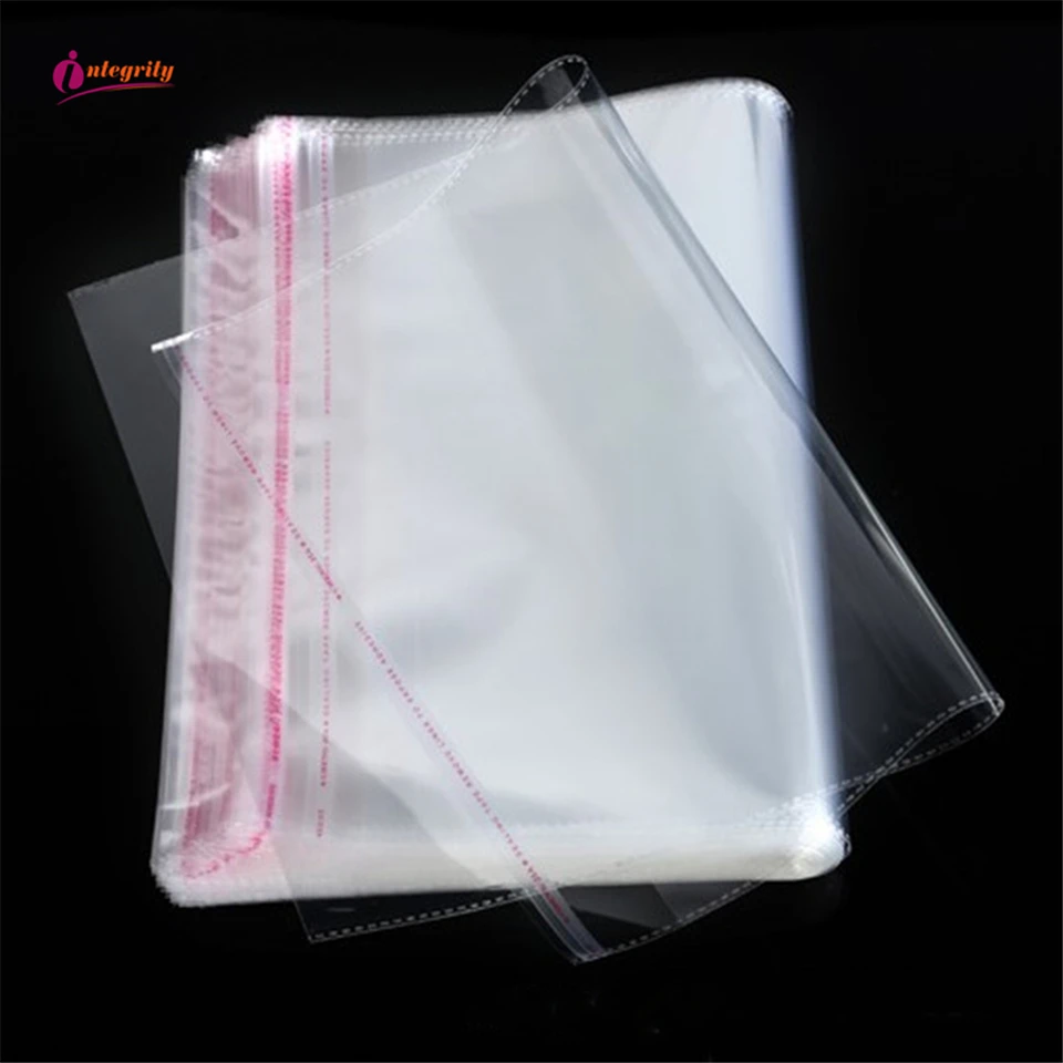 

1000pcs various biggest sizes Clear Self Adhesive sealing Plastic Opp poly Cookie Packing Resealable Packaging bags