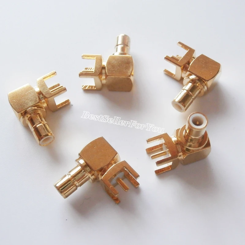 10 шт. SMB штепсельная вилка прямоугольный разъем PCB PC Board Mount паяльный