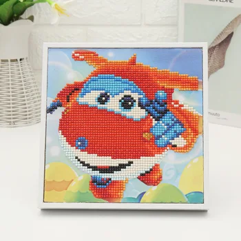 

Super Wings Princess Children Cartoon Anime Figure Diamond Painting Toy Stickers Handmade DIY Framed Oil Painting