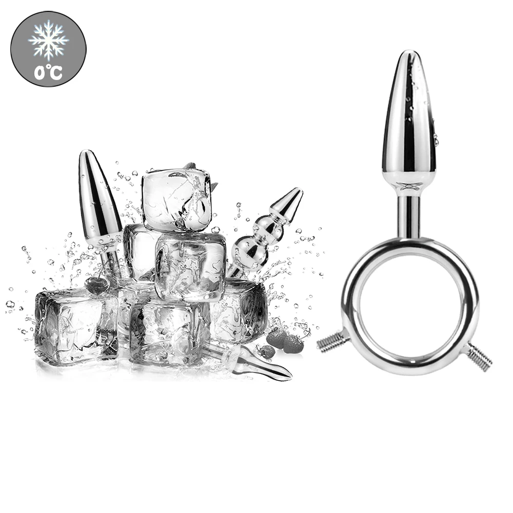 iKenmu Anal Plug For Women and Men,Anal Butt Plug Small + Medium + Big Set 3Head Metal Butt Plug Anal Sex Toy for Beginner