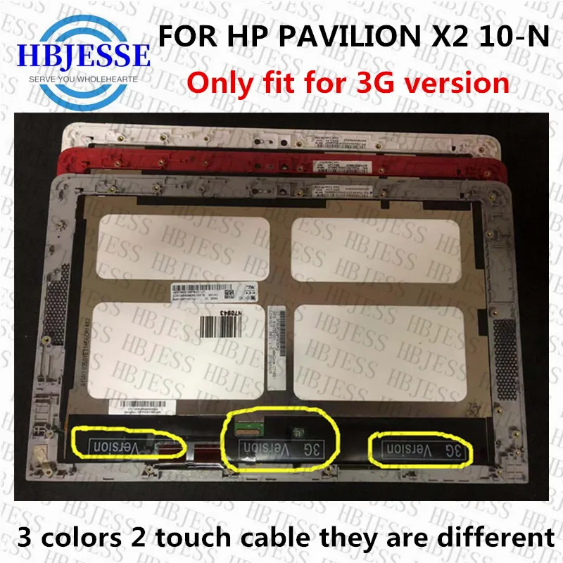 

10 ''TV101WXM-NP0 3G версия для HP PAVILION X2 10-N 10N для HP X2 LCD экран сенсорный экран стекло дигитайзер сборка